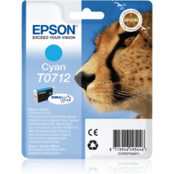Epson T0712 Guépard - cyan - originale - cartouche d'encre