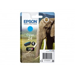 Epson T24 Elephant - cyan - originale - cartouche d'encre