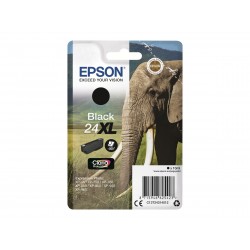 Epson T24XL Elephant - à rendement élevé - noire - originale - cartouche d'encre