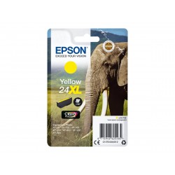 Epson T24XL Elephant - à rendement élevé - jaune - originale - cartouche d'encre