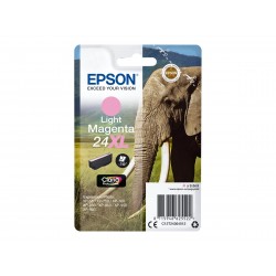 Epson T24XL Elephant - à rendement élevé - magenta clair - originale - cartouche d'encre