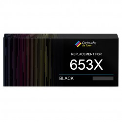 653X toner compatible Noir