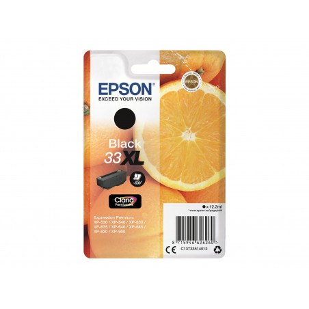 Epson T33XL Orange - à rendement élevé - noire - originale - cartouche d'encre