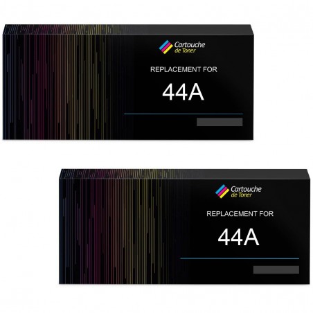 Toner équivalent à HP 44A Pack de 2 Noir