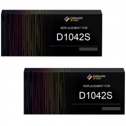 Toner équivalent à Samsung MLT-D1042S Pack de 2 Noir