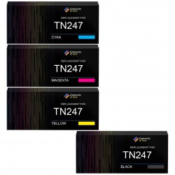 Pack de 4 toners Brother TN247 compatible