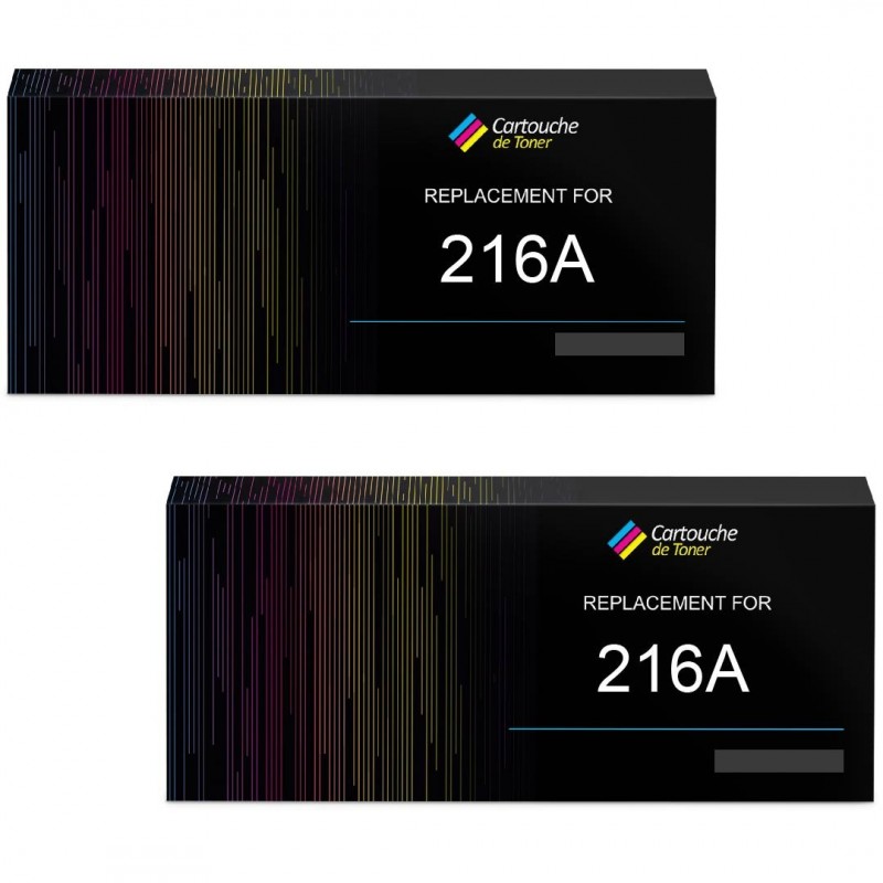 Pack de 2 HP 216A W2410A compatible