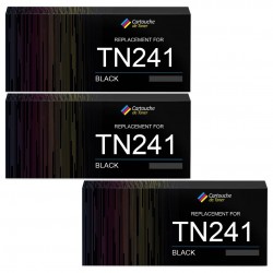 Pack de 3 toners compatibles Brother TN241BK