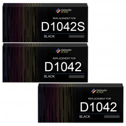 Toner équivalent à Samsung MLT-D1042S Pack de 3 Noir