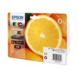 Epson T33XL Orange - Pack de 5 - à rendement élevé - noire, noire photo, cyan, magenta, jaune - original - cartouche d'encre