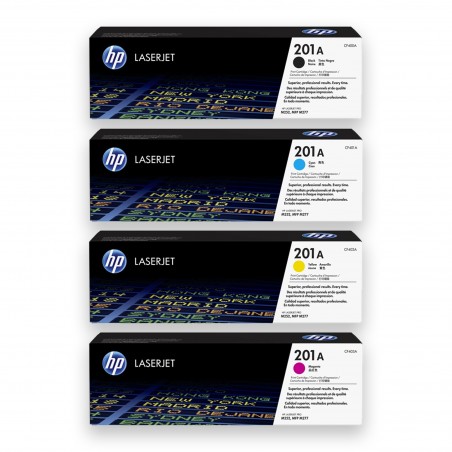 HP 201A Noir, cyan, jaune, magenta Pack de 4