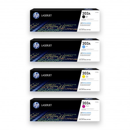 HP 203A Noir, cyan, jaune, magenta Pack de 4