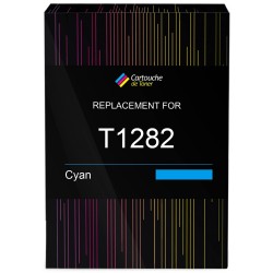 Encre T1282 Cyan C13T12824012 compatible Epson