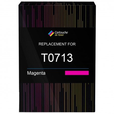 Cartouche d'encre équivalent à Epson Magenta T0713 Capacité standard Magenta