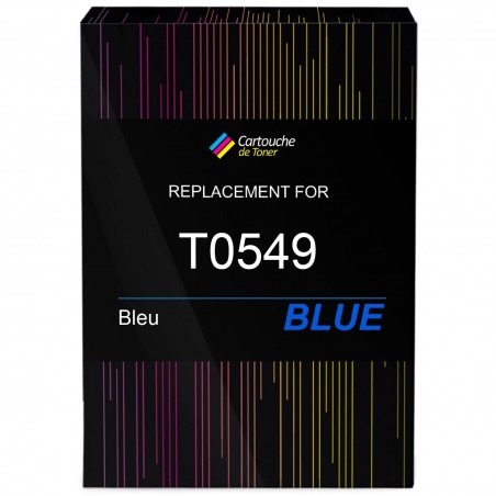 Cartouche d'encre équivalent à Epson Blue T0549 Capacité standard Bleu
