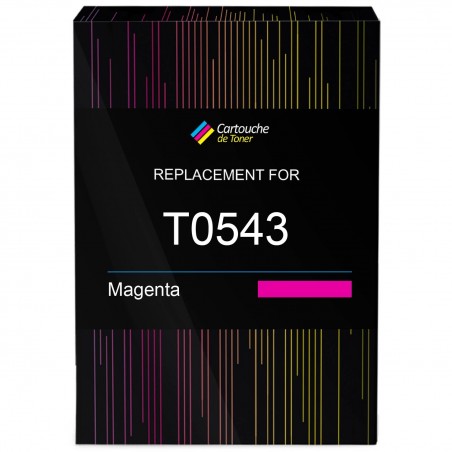 Cartouche d'encre équivalent à Epson Magenta T0543 Capacité standard Magenta