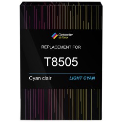 Cartouche d'encre équivalent à Epson T8505 Light Cyan Capacité standard Cyan clair