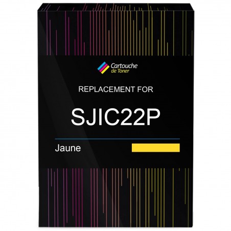 Cartouche d'encre équivalent à Epson SJIC22P(Y) Capacité standard Jaune