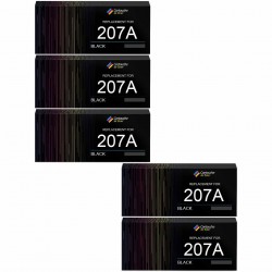 Pack de 5 cartouches compatibles 207A HP