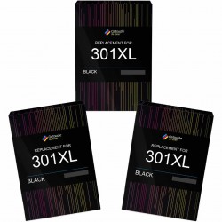Pack de 3 HP 301XL cartouches d'encre compatibles