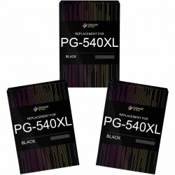 Pack de 3 Canon PG-540XL CL-541XL cartouches d'encre compatibles