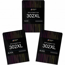 Pack de 3 HP 302XL cartouches d'encre compatibles