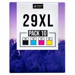 Pack de 10 cartouches compatibles 29XL Epson 4 noirs, 2 cyan, 2 magenta, 2 jaune