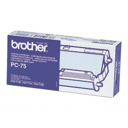 Brother PC75 - noire - original - ruban d'impression